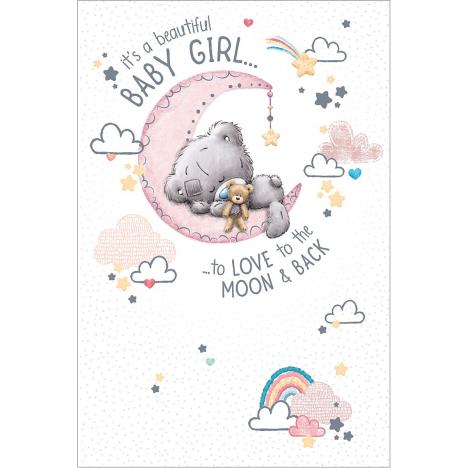 Beautiful Baby Girl Me to You Bear New Baby Card £1.89